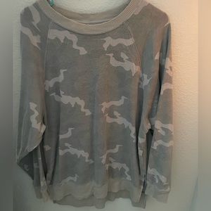 American eagle oversized camouflage sweater